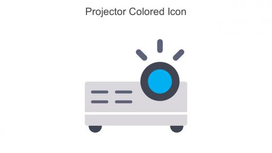 Projector Colored Icon In Powerpoint Pptx Png And Editable Eps Format