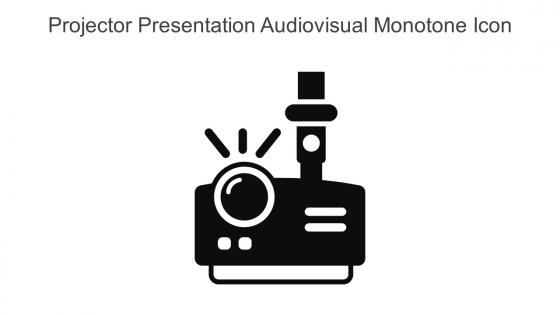 Projector Presentation Audiovisual Monotone Icon In Powerpoint Pptx Png And Editable Eps Format