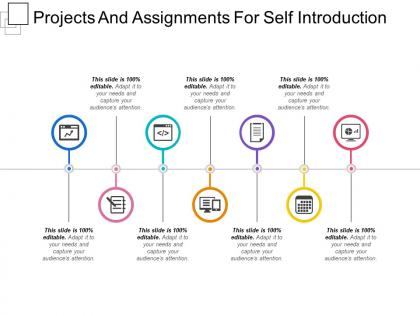 Projects and assignments for self introduction presentation visual aids