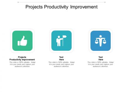 Projects productivity improvement ppt powerpoint presentation file background cpb