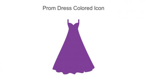 Prom Dress Colored Icon In Powerpoint Pptx Png And Editable Eps Format