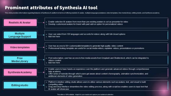 Prominent Attributes Of Synthesia Ai Tool Best 10 Generative Ai Tools For Everything AI SS