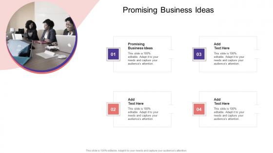 Promising Business Ideas In Powerpoint And Google Slides Cpb