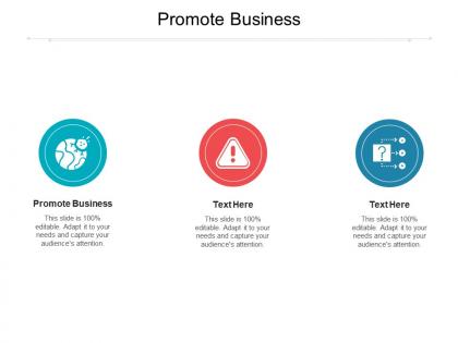 Promote business ppt powerpoint presentation layouts maker cpb