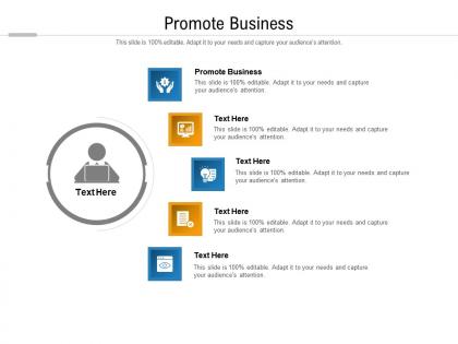 Promote business ppt powerpoint presentation professional example cpb