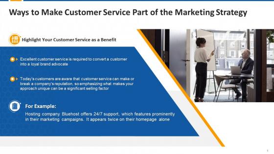 Promote Customer Service As A Benefit To Users Edu Ppt
