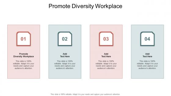 Promote Diversity Workplace In Powerpoint And Google Slides Cpb