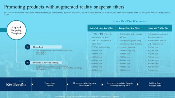 Promoting Products With Augmented Reality Snapchat Filters Deploying Marketing Techniques Networking Platforms