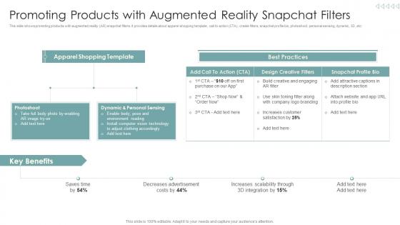 Promoting Products With Augmented Reality Snapchat Strategies To Improve Marketing Through Social Networks
