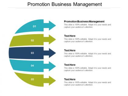 Promotion business management ppt powerpoint presentation slides graphic images cpb
