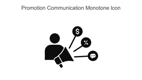 Promotion Communication Monotone Icon In Powerpoint Pptx Png And Editable Eps Format