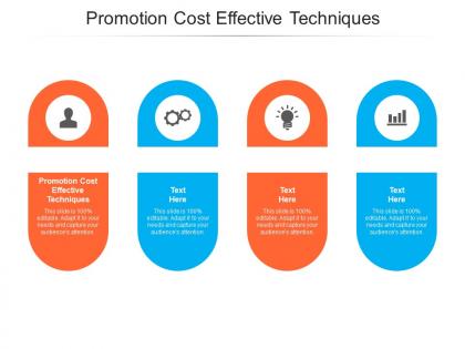 Promotion cost effective techniques ppt powerpoint presentation portfolio microsoft cpb