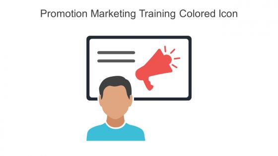Promotion Marketing Training Colored Icon In Powerpoint Pptx Png And Editable Eps Format