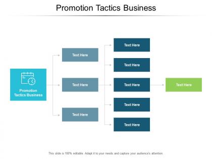 Promotion tactics business ppt powerpoint presentation file slideshow cpb