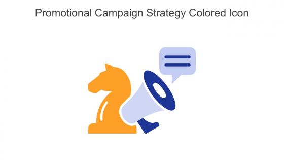 Promotional Campaign Strategy Colored Icon In Powerpoint Pptx Png And Editable Eps Format