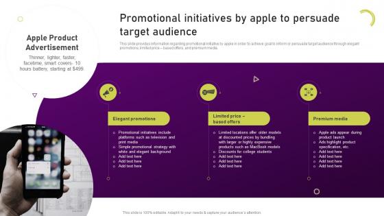 Promotional Initiatives By Apple To Persuade Target Audience Unearthing Apples Billion Dollar