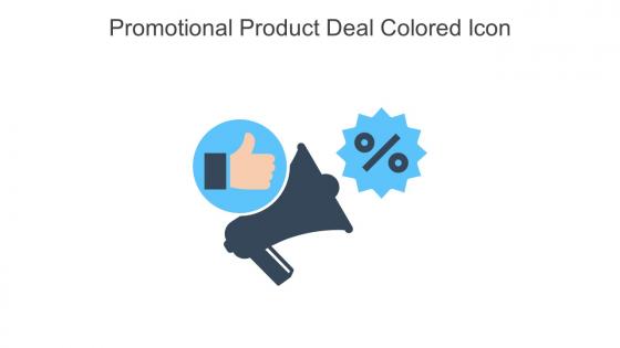 Promotional Product Deal Colored Icon In Powerpoint Pptx Png And Editable Eps Format
