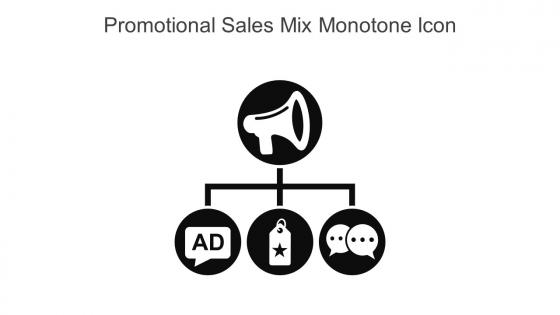 Promotional Sales Mix Monotone Icon In Powerpoint Pptx Png And Editable Eps Format