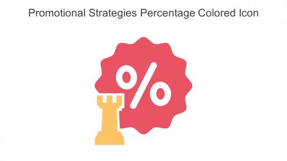 Promotional Strategies Percentage Colored Icon In Powerpoint Pptx Png And Editable Eps Format