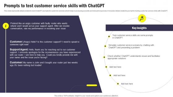 Prompts To Test Customer Service Skills Integrating ChatGPT Into Customer ChatGPT SS V