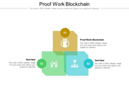 Proof work blockchain ppt powerpoint presentation model design ideas cpb