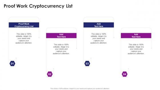 Proof Work Cryptocurrency List In Powerpoint And Google Slides Cpb