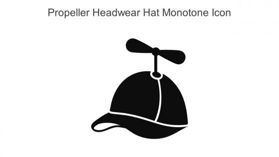 Propeller Headwear Hat Monotone Icon In Powerpoint Pptx Png And Editable Eps Format
