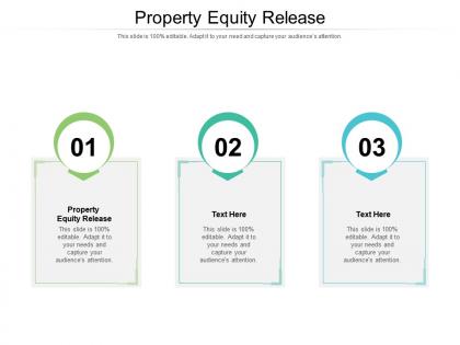 Property equity release ppt powerpoint presentation file picture cpb