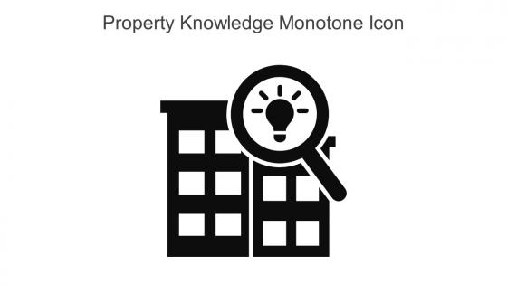 Property Knowledge Monotone Icon In Powerpoint Pptx Png And Editable Eps Format