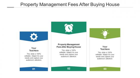 Property management fees after buying house ppt powerpoint summary cpb