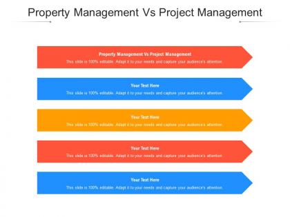 Property management vs project management ppt powerpoint presentation slides demonstration cpb