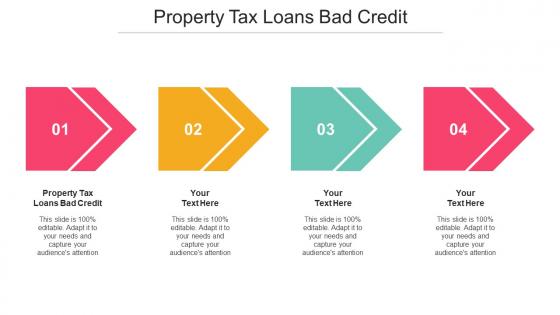 Property Tax Loans Bad Credit Ppt Powerpoint Presentation Portfolio Cpb