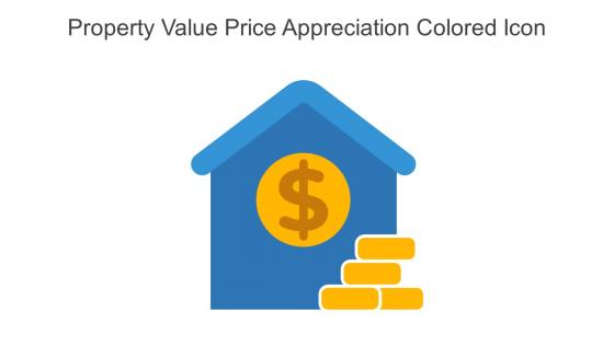 Property Value Price Appreciation Colored Icon In Powerpoint Pptx Png And Editable Eps Format