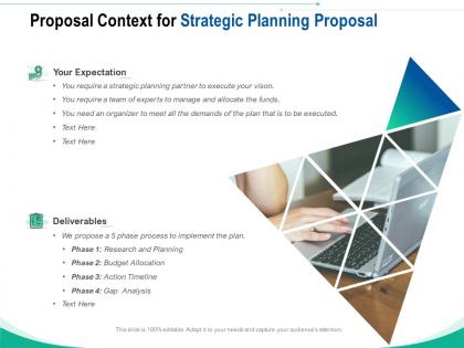 Proposal context for strategic planning proposal ppt powerpoint presentation styles