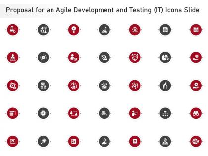 Proposal for an agile development and testing it icons slide ppt infographics introduction