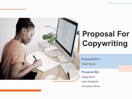 Proposal For Copywriting Powerpoint Presentation Slides