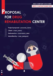 Proposal For Drug Rehabilitation Center Report Sample Example Document