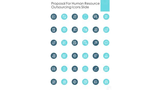 Proposal For Human Resource Outsourcing Icons Slide One Pager Sample Example Document