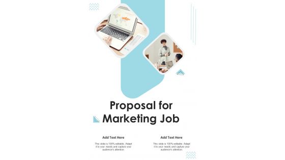 Proposal For Marketing Job One Pager Sample Example Document