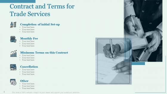 Proposal for trade services contract and terms for trade services