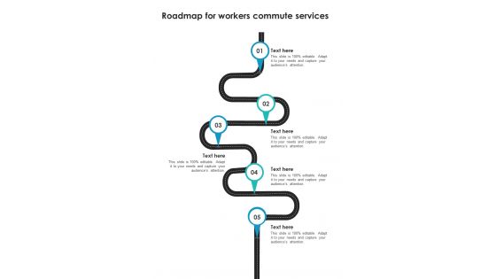 Proposal For Workers Commute Roadmap For Workers Commute Services One Pager Sample Example Document