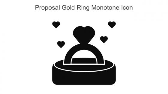 Proposal Gold Ring Monotone Icon In Powerpoint Pptx Png And Editable Eps Format
