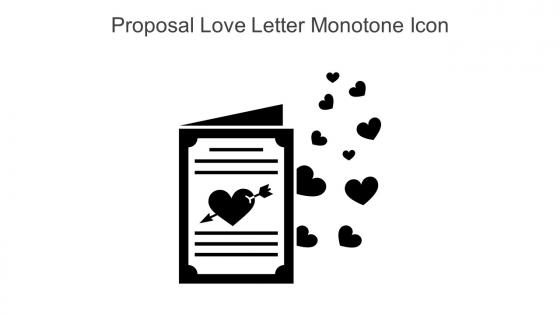 Proposal Love Letter Monotone Icon In Powerpoint Pptx Png And Editable Eps Format