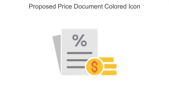 Proposed Price Document Colored Icon In Powerpoint Pptx Png And Editable Eps Format