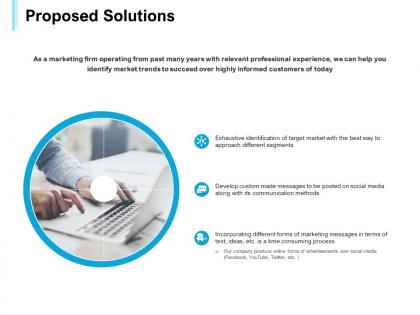 Proposed solutions management ppt powerpoint presentation objects