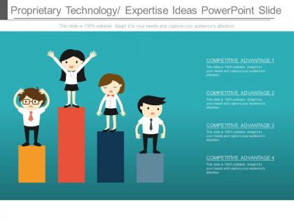 Proprietary technology expertise ideas powerpoint slide