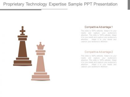 Proprietary technology expertise sample ppt presentation