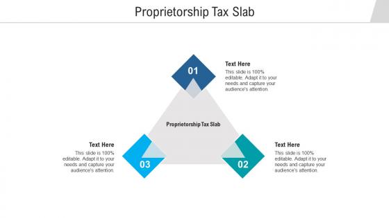 Proprietorship tax slab ppt powerpoint presentation model examples cpb