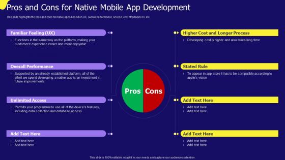 Pros And Cons For Native Mobile App Development IOS App Development