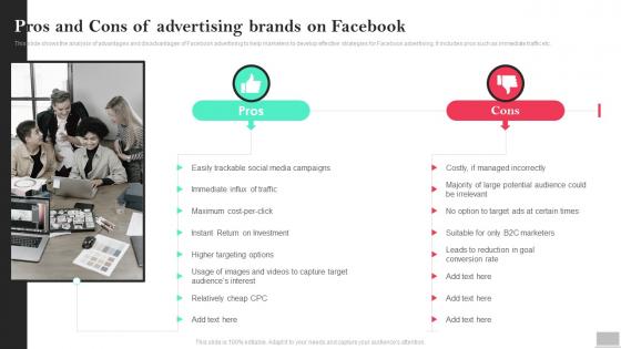 Pros And Cons Of Advertising Brands On Facebook Social Media Advertising To Enhance